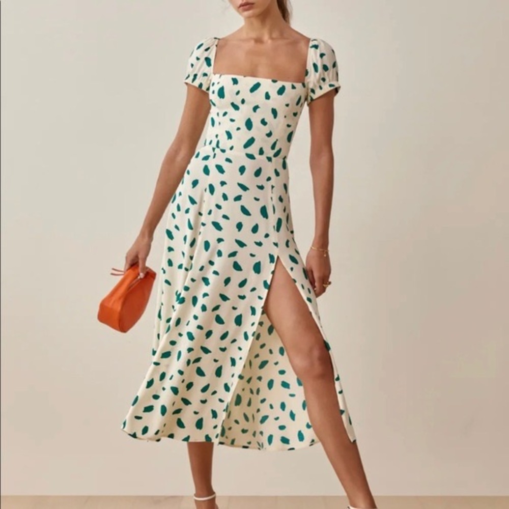 ISO reformation sienne dress in paint